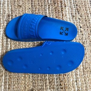Off white pool slides NEW!